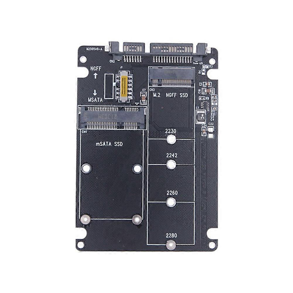M.2 Solid-State SSD to Sata3 Ngff Msata to Serial Adapter Card Dual-Use 2-In-1 with Switch