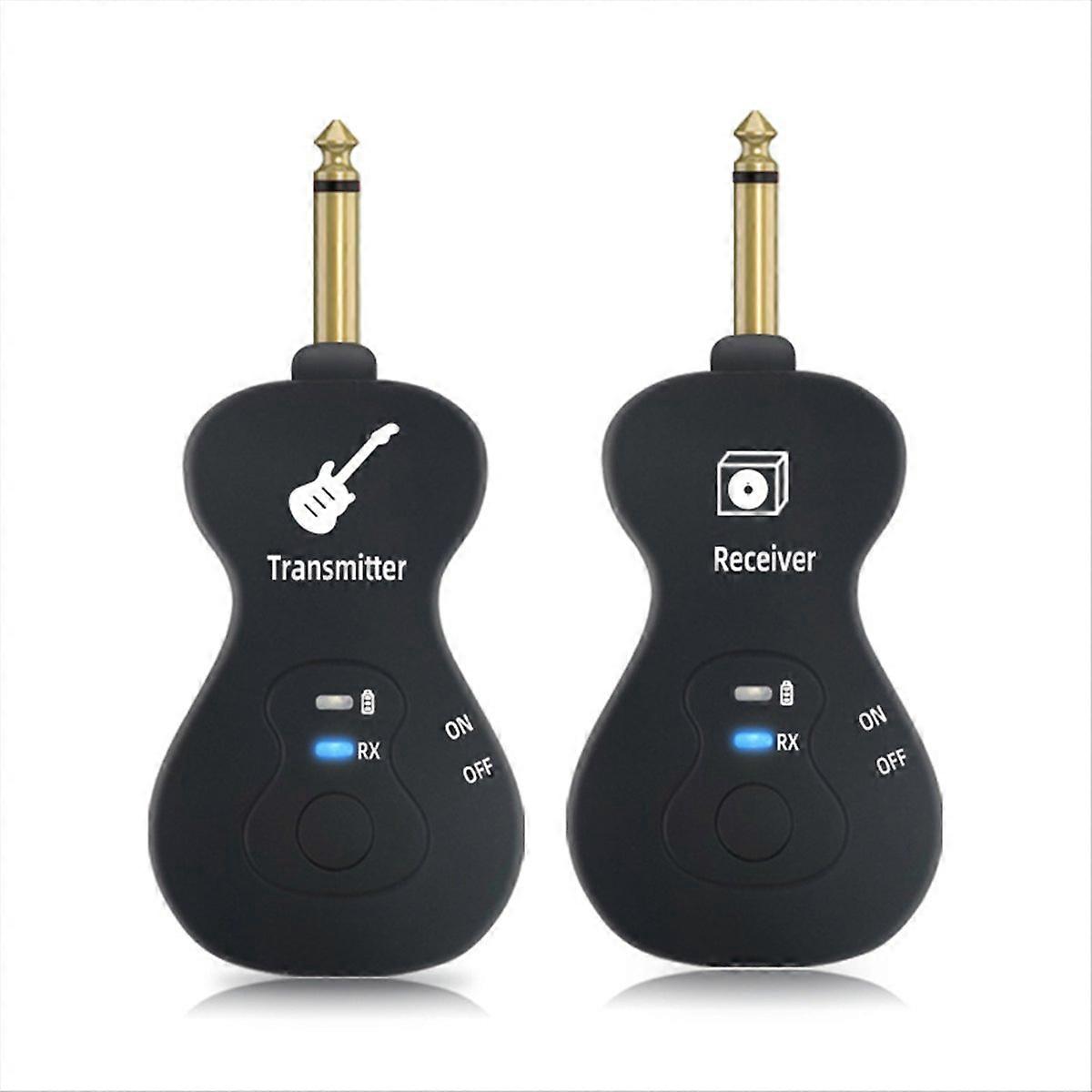 Wireless Guitar System Built-In Rechargeable 4 Channels