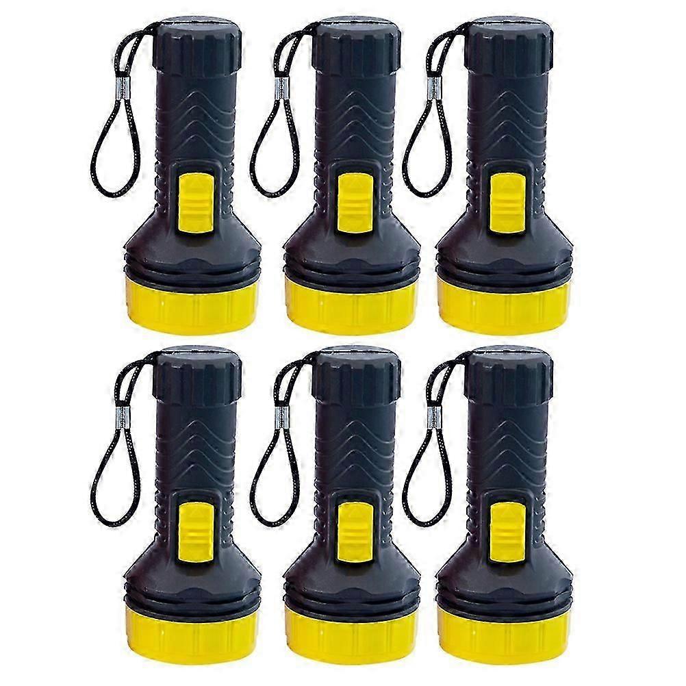 6Pcs Kids Flashlights Plastic LED Small Flashlights Mini Flashlights for Home Outdoor