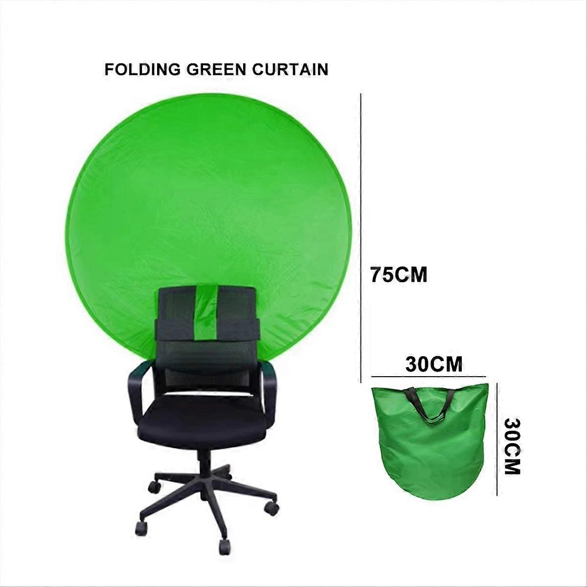 Green Screen Backdrop Photography Background Cloth for Game 75cm