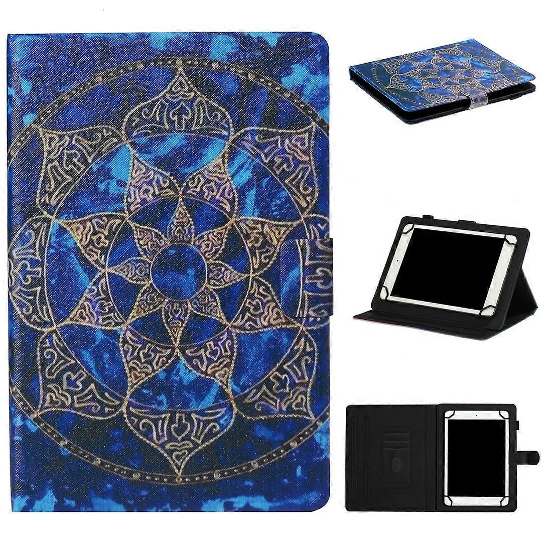 Tablet PC Universal Coloured Drawing Pattern Horizontal Flip Leather Case with Holder & Card Slot For 7 inch 