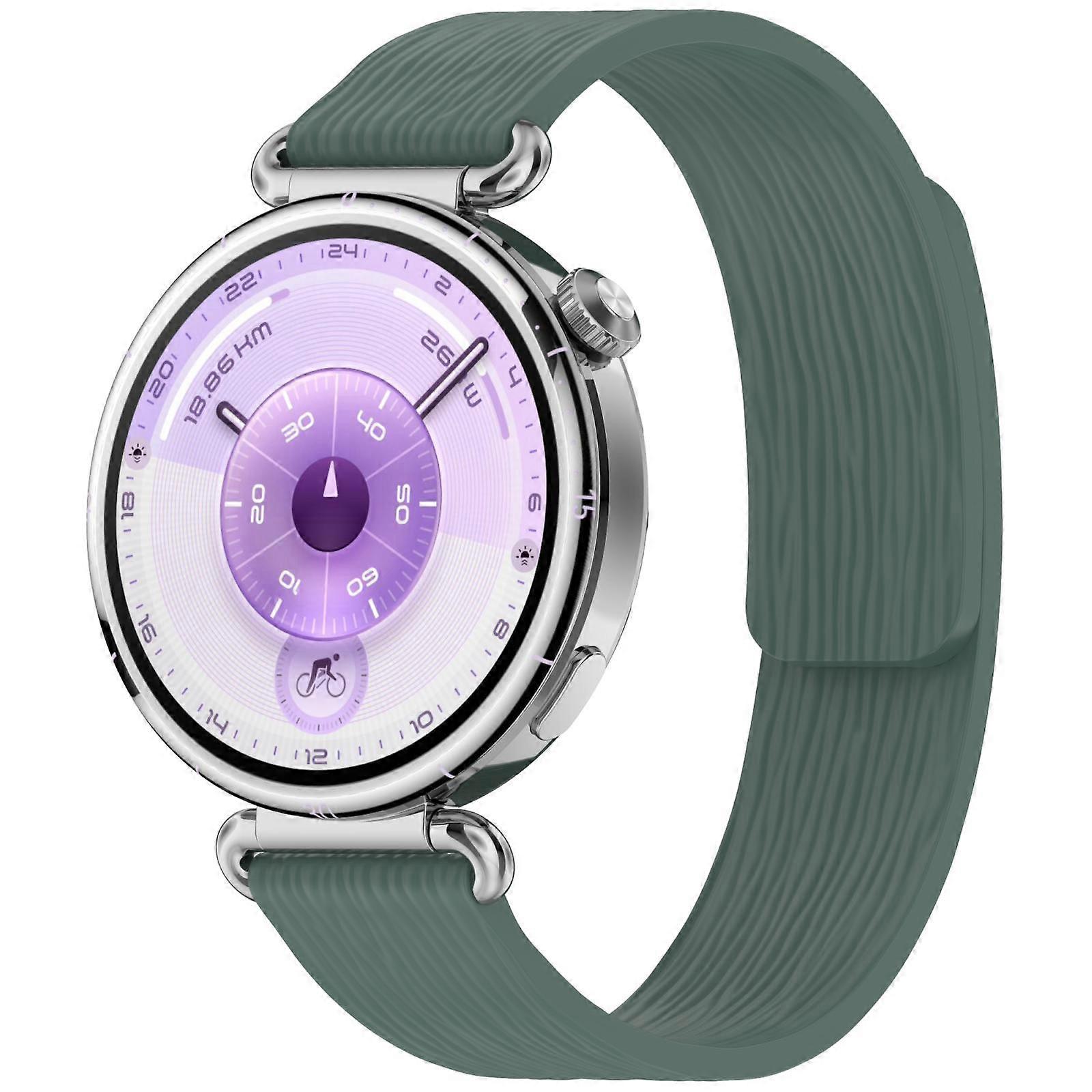 Striped Soft Magnetic Silicone Watch Band