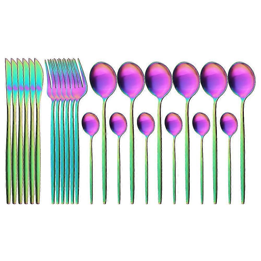 Portugal Design Matte Stainless Steel Flatware Set of Knife Fork and Spoon