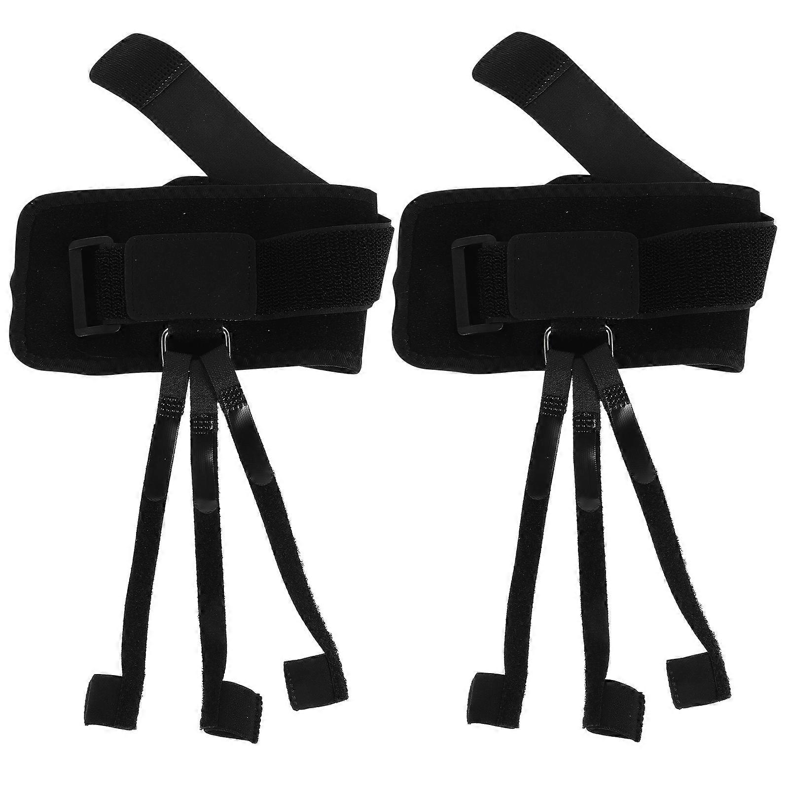 Black Toe Traction toe Straightener for Overlapping Toes 2Pcs Set