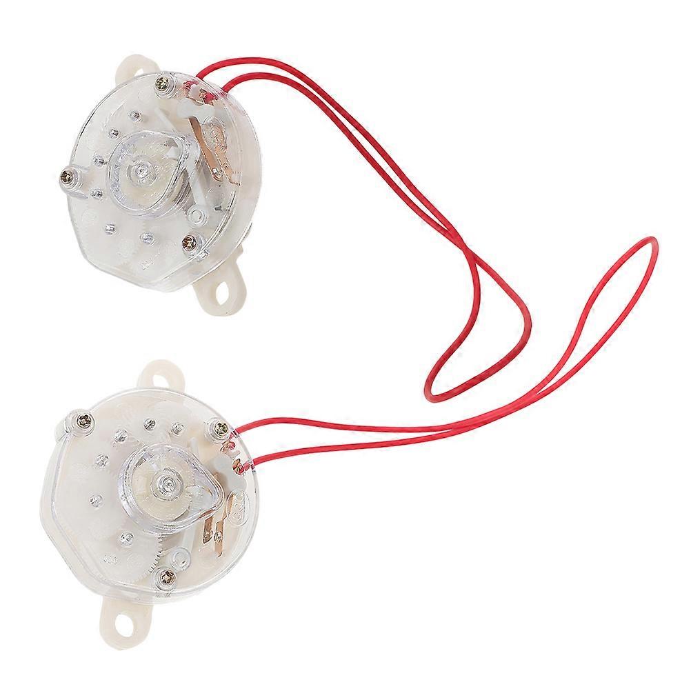 Mechanical Timer Fan Control Timer for 2Pcs Electric Fan Replacement White