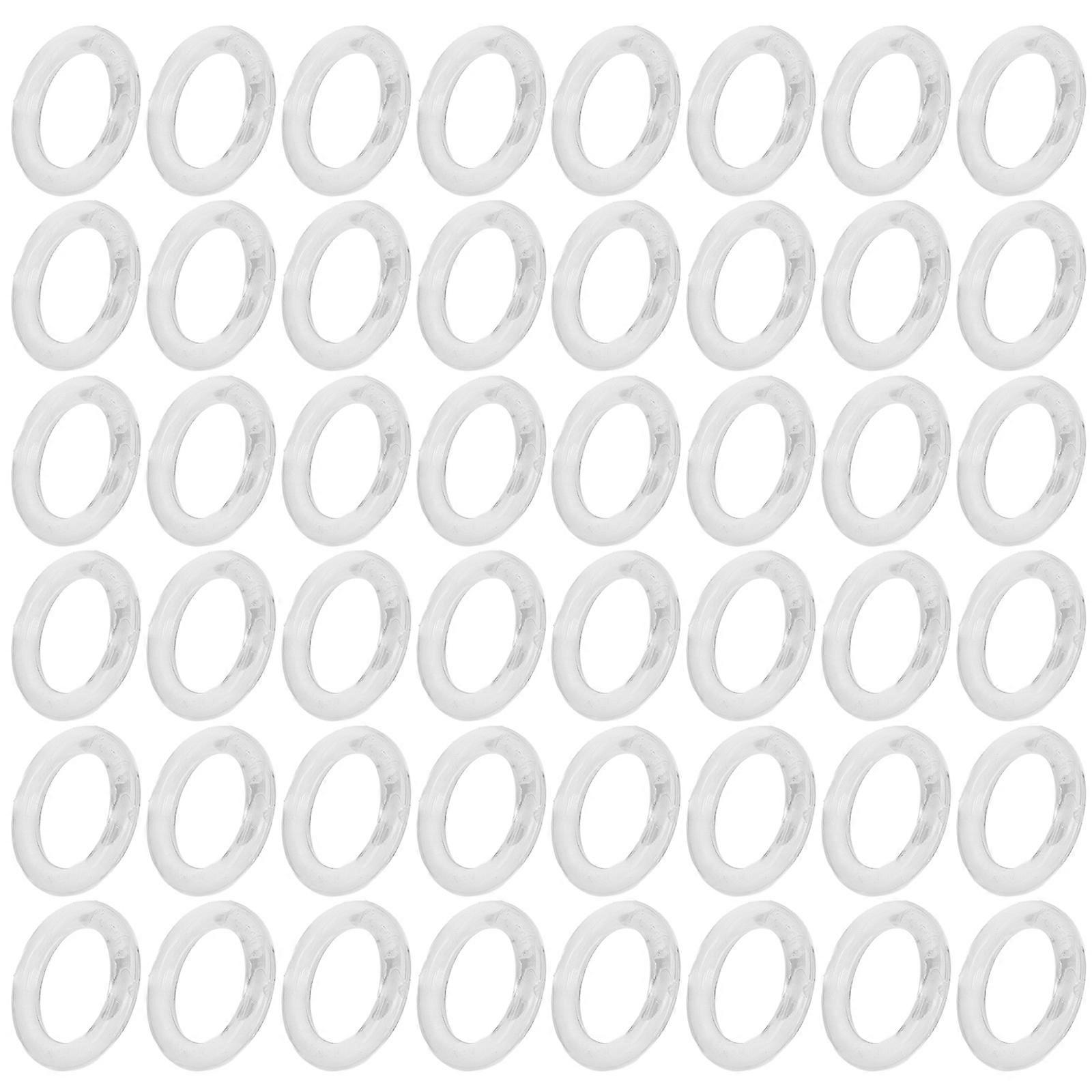 100pcs Shade Ring Hardware Plastic Blind Rings for Curtains Roman Shades Accessories