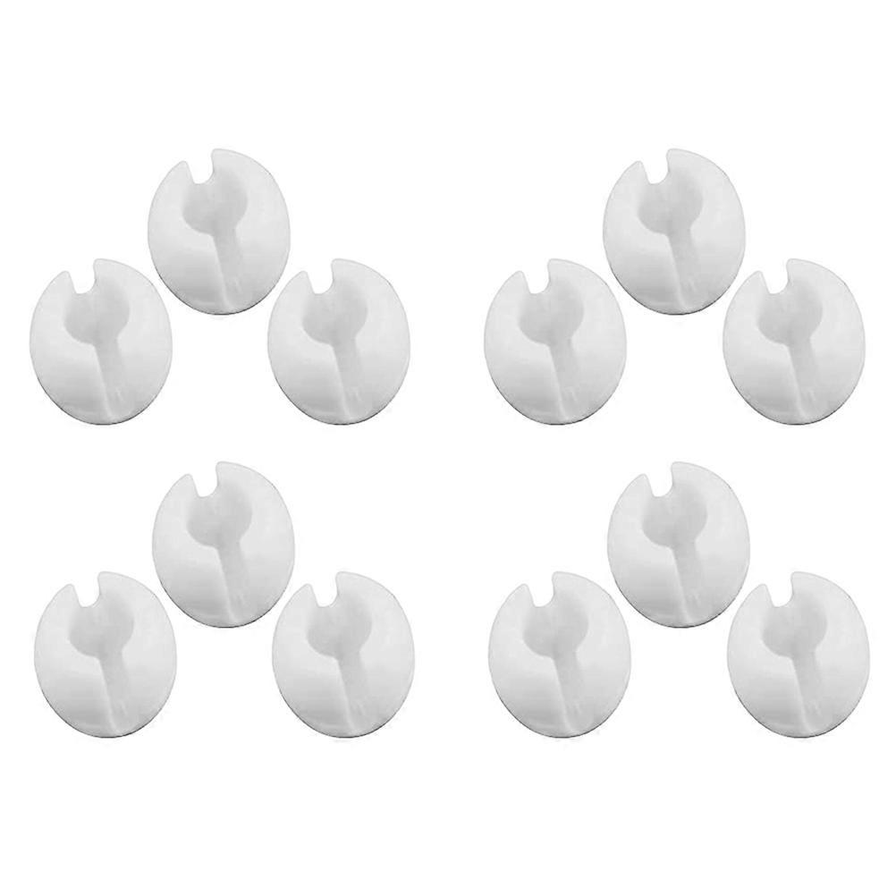 Clear Chain Crimp Bead for Roller Shades 12 Sets White Plastic Home Use Enhance Blind Functionality