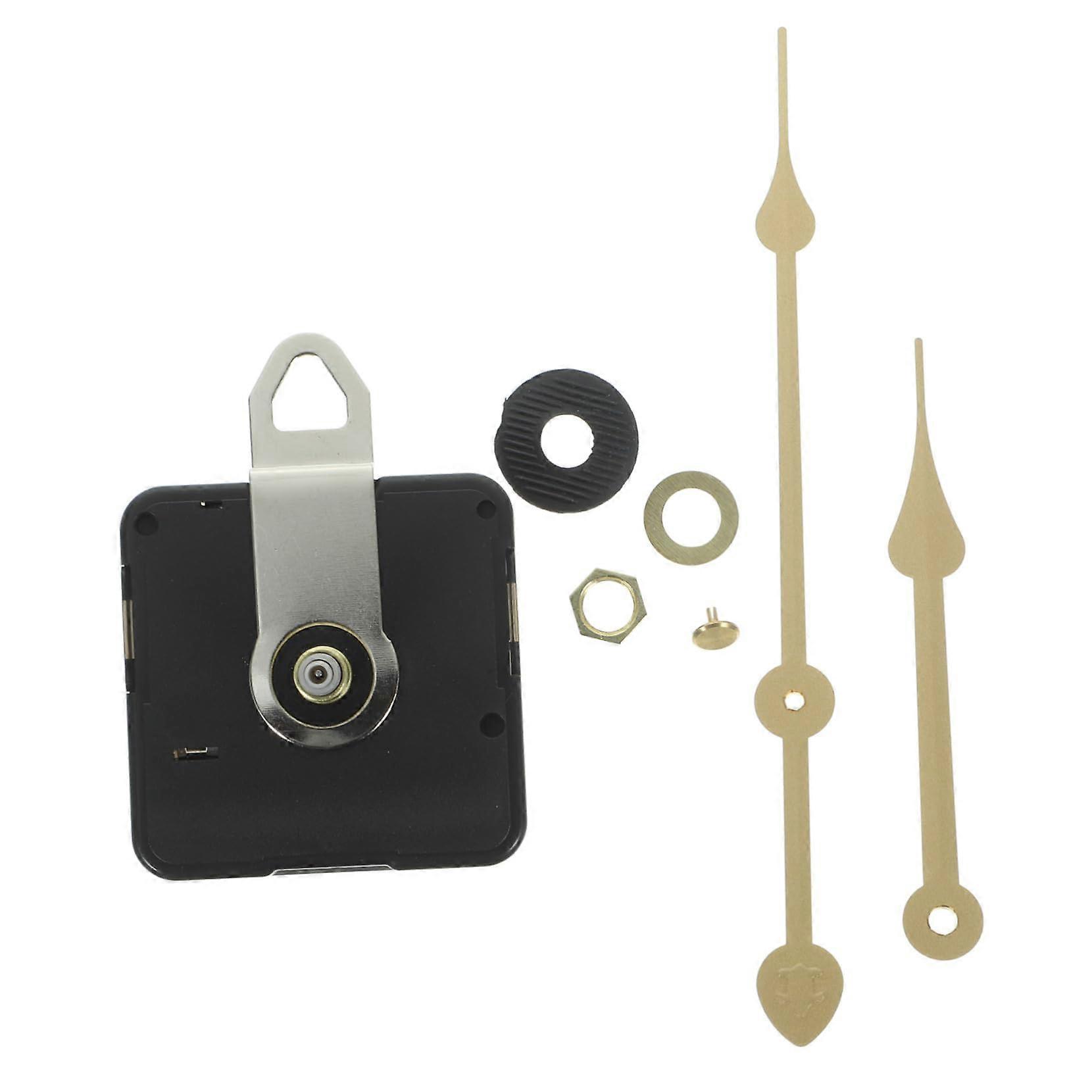 DIY Wall Clock Mechanism Kit Long Shaft Battery Operated Movement with Stylish Hands 23x1.6CM