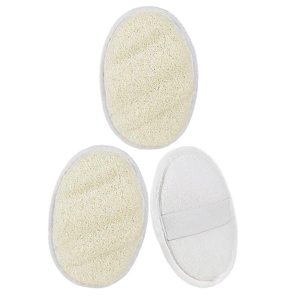 Exfoliating Loofah Scrubber Bath Shower Pads for 3Pcs Body Cleansing