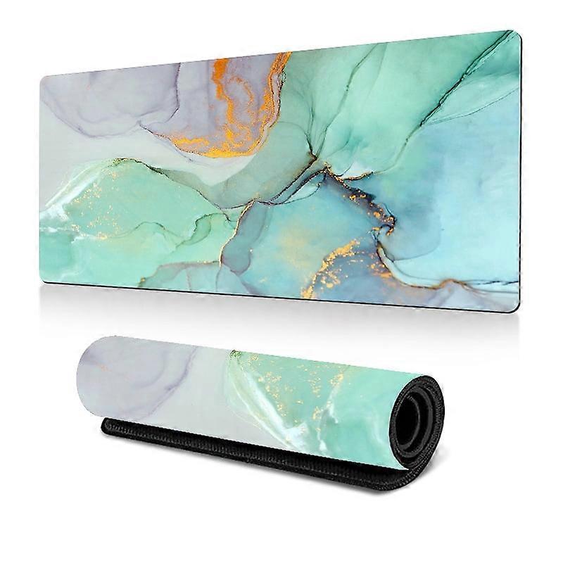 Desk Mat Desktop Marble Mouse Pad, Rubber Desk Pad for Keyboard and Mouse, 24''x12'' Large Mouse Pad, Desk Writing Mat for Office and Home