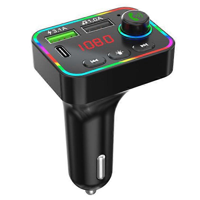 Portable Car MP3 Bluetooth Player 5.3 for Music APP Phone Vehicle Handsfree Call Dual USB Interface Fast Charging GPS Navigater