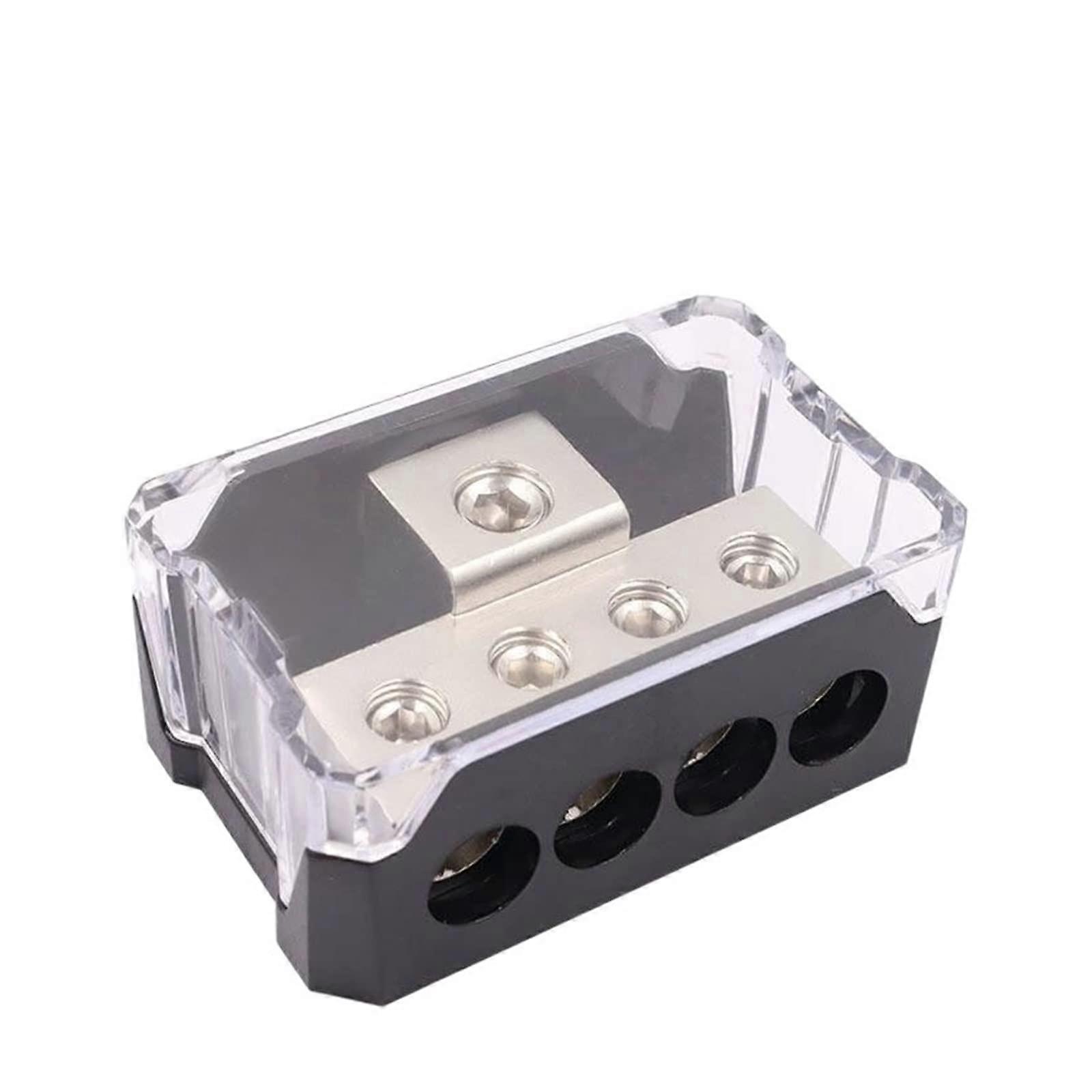 4 Way Car Audio Power Distribution Block 0/2/4 AWG In 4/8/10 AWG Out  Current Amp Connector