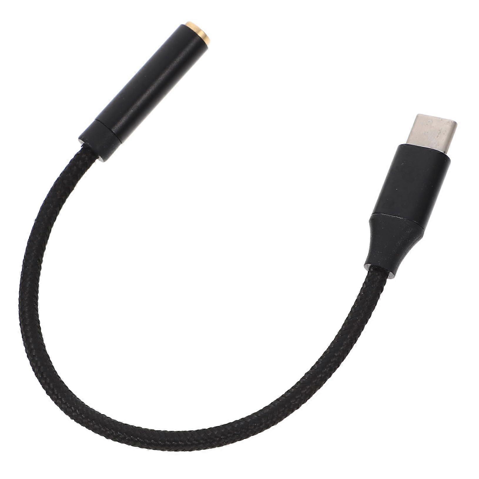 Type C to Headphone Adapter, Durable Flexible Cable, TravelReady TypeC, Compatible With Smartphones & Laptops
