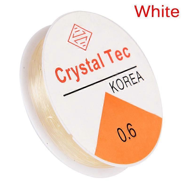 1Roll Elastic Stretch Beading String Cords Wire Jewelry Makings 0.6Mm Thread