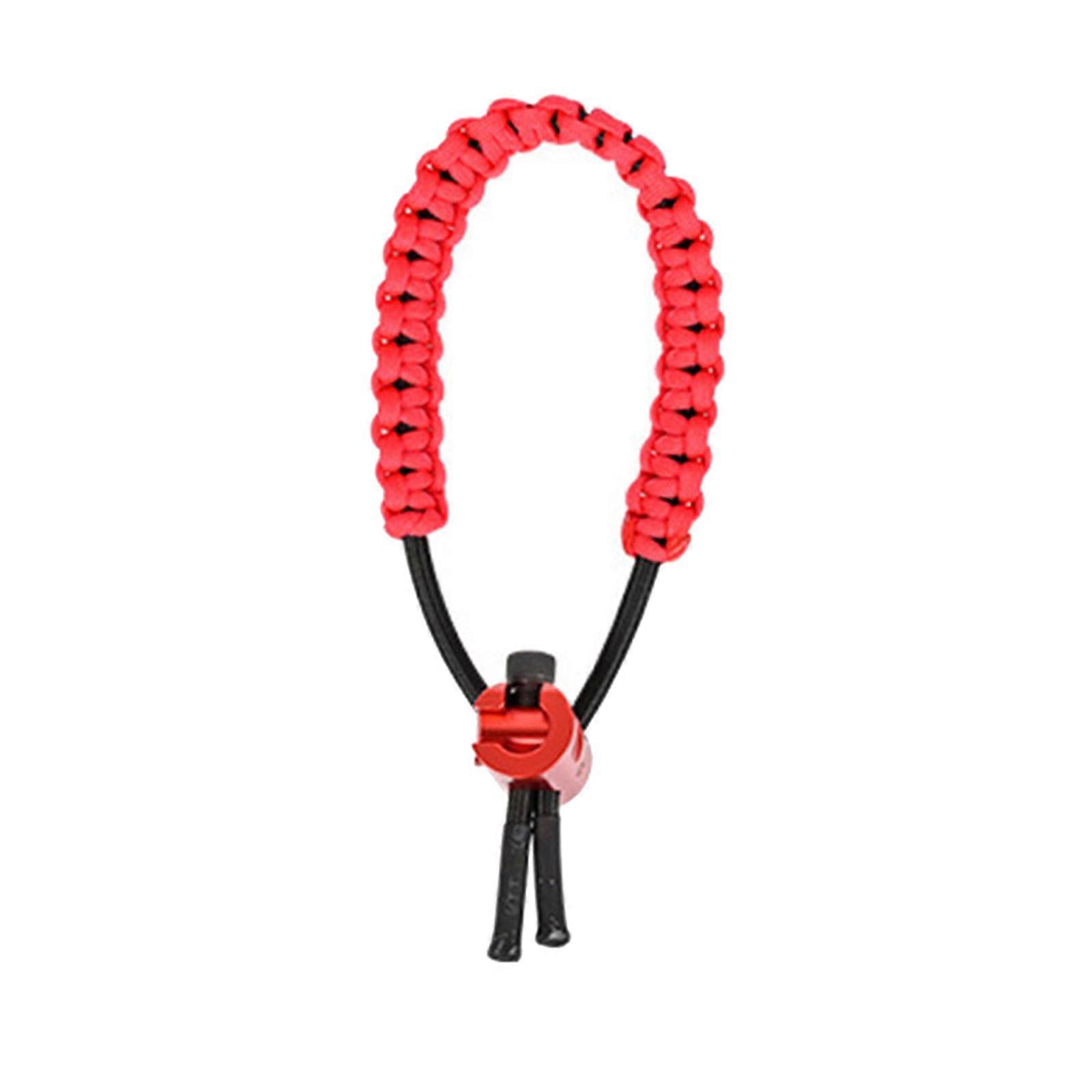 Rask avtakbar praktisk håndleddsstropp nylonflettede buer håndleddsstropper jakt skyting compound recurvebuer håndleddstau rød