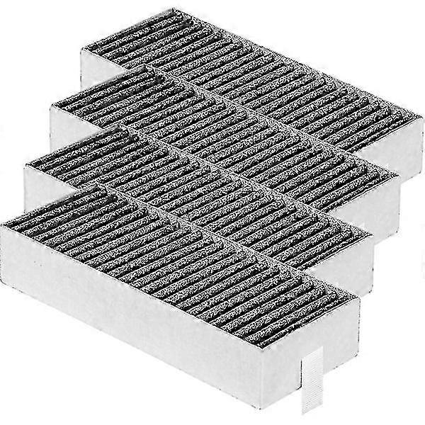 4-Pack Replacement Carbon Filters for Range Hoods Compatible with Multiple Models