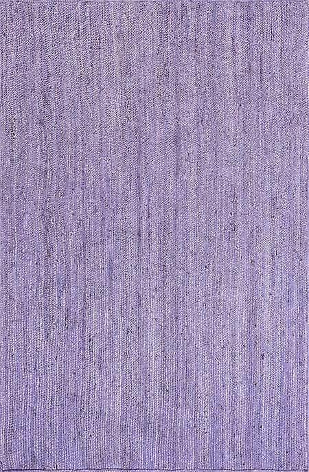 Purple Jute Braided Area Rug