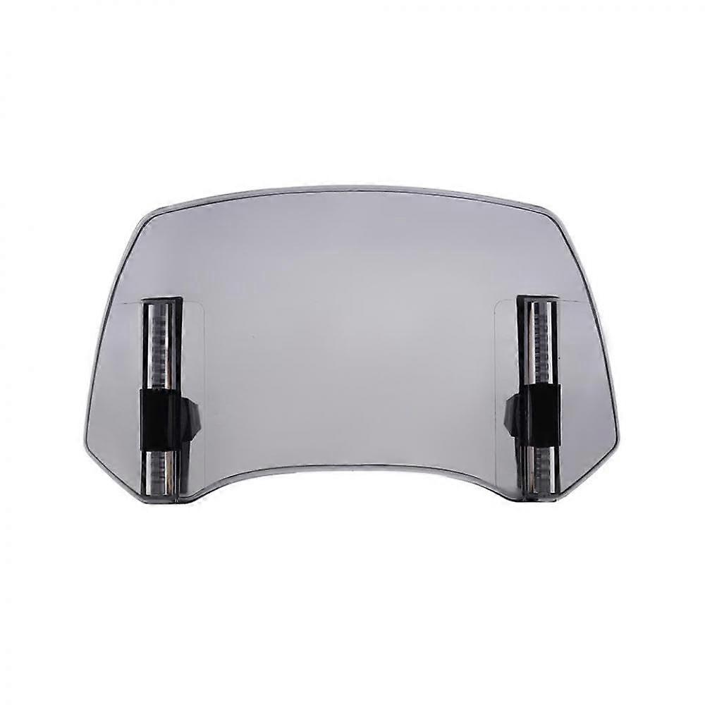 Clear Smoke Adjustable Motorcycle Windshield Extension Universal Fit WeatherResistant Design
