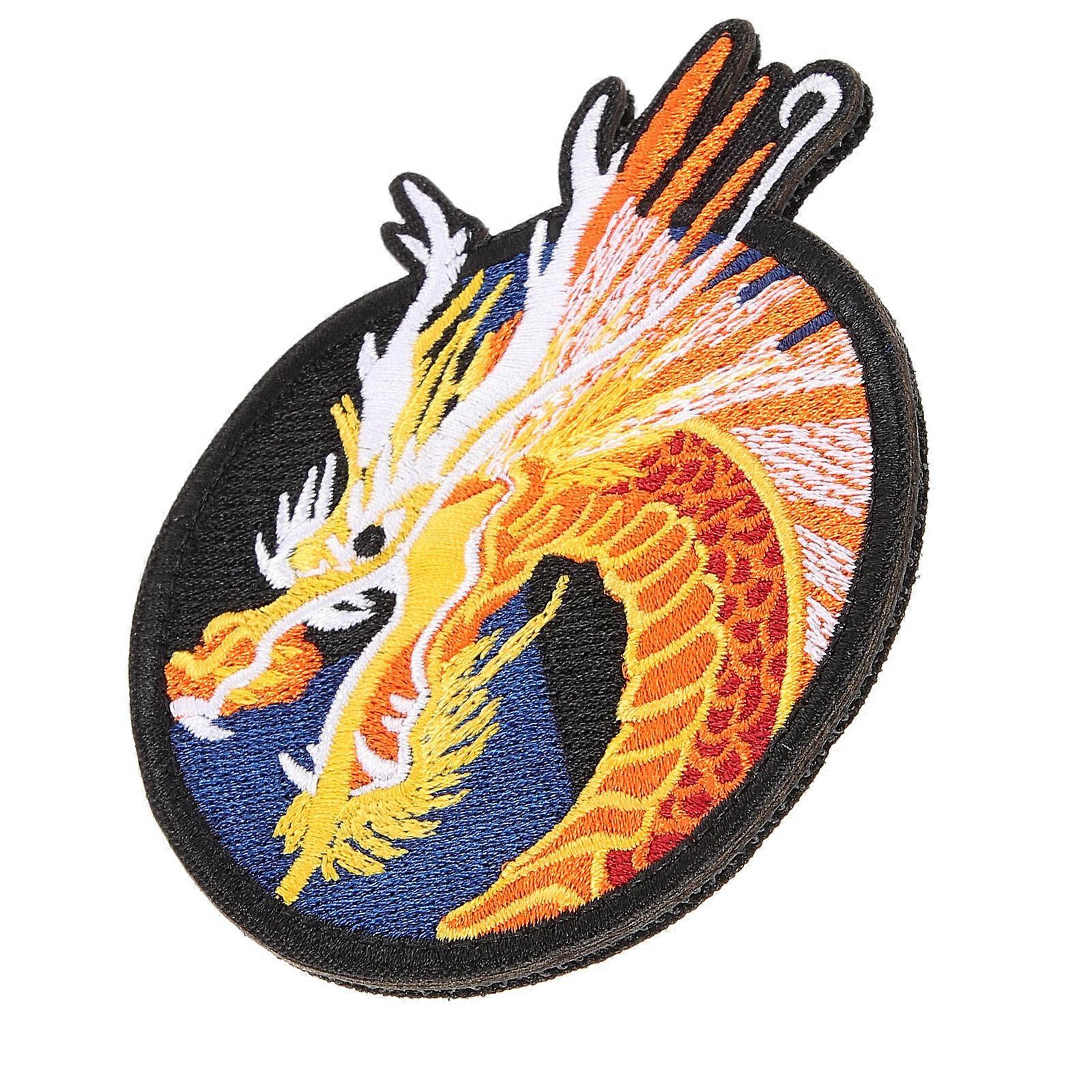 Dragon Applique Patch for Hats Assorted Color Nylon Reinforce 1Pcs