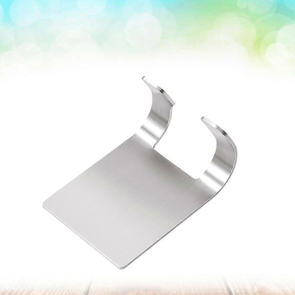 Electric Plug Holder Hook Stainless Steel for Holding 4 Pieces Silver