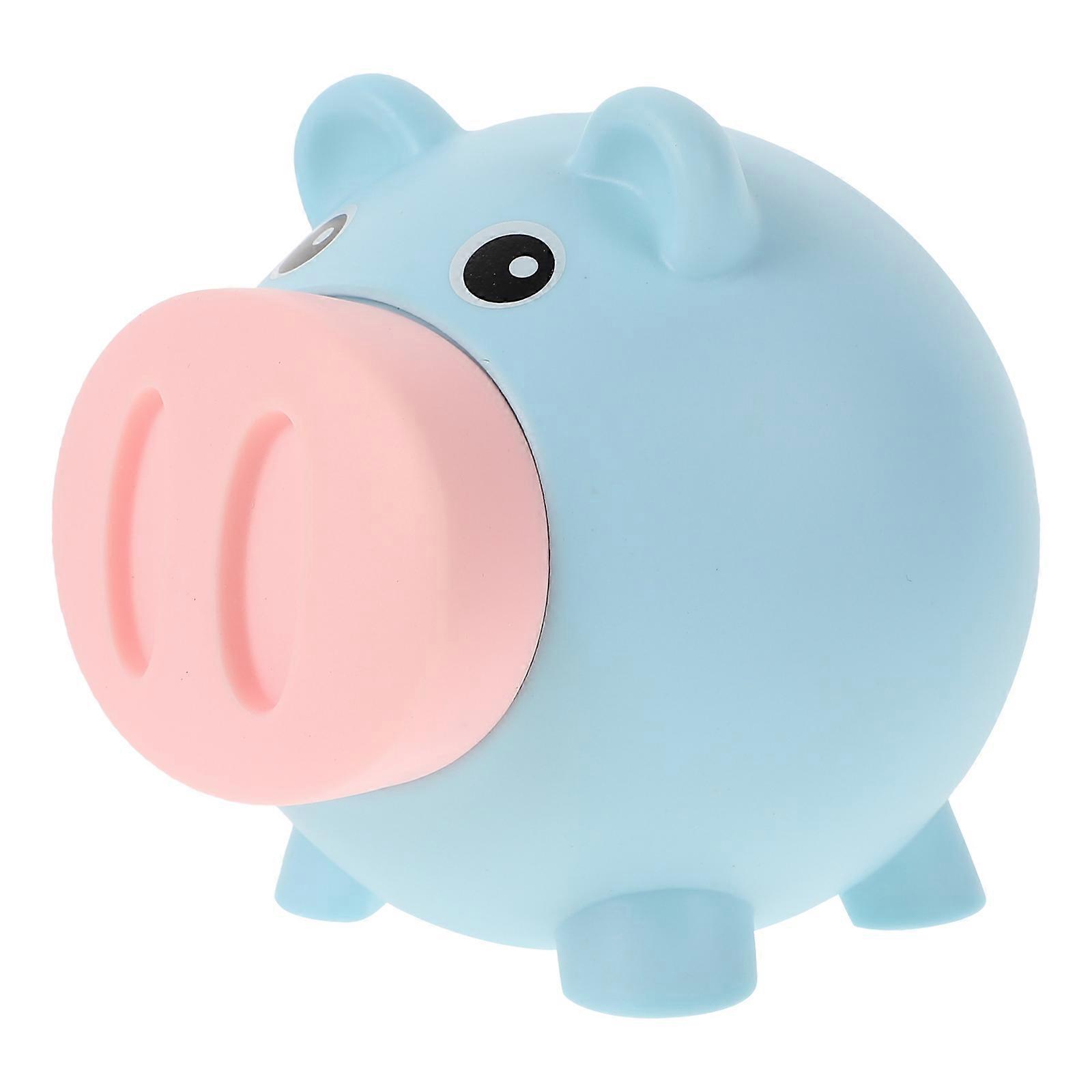 Adorable Plastic Coin Storage Box Pig Shape for Children 1Pcs