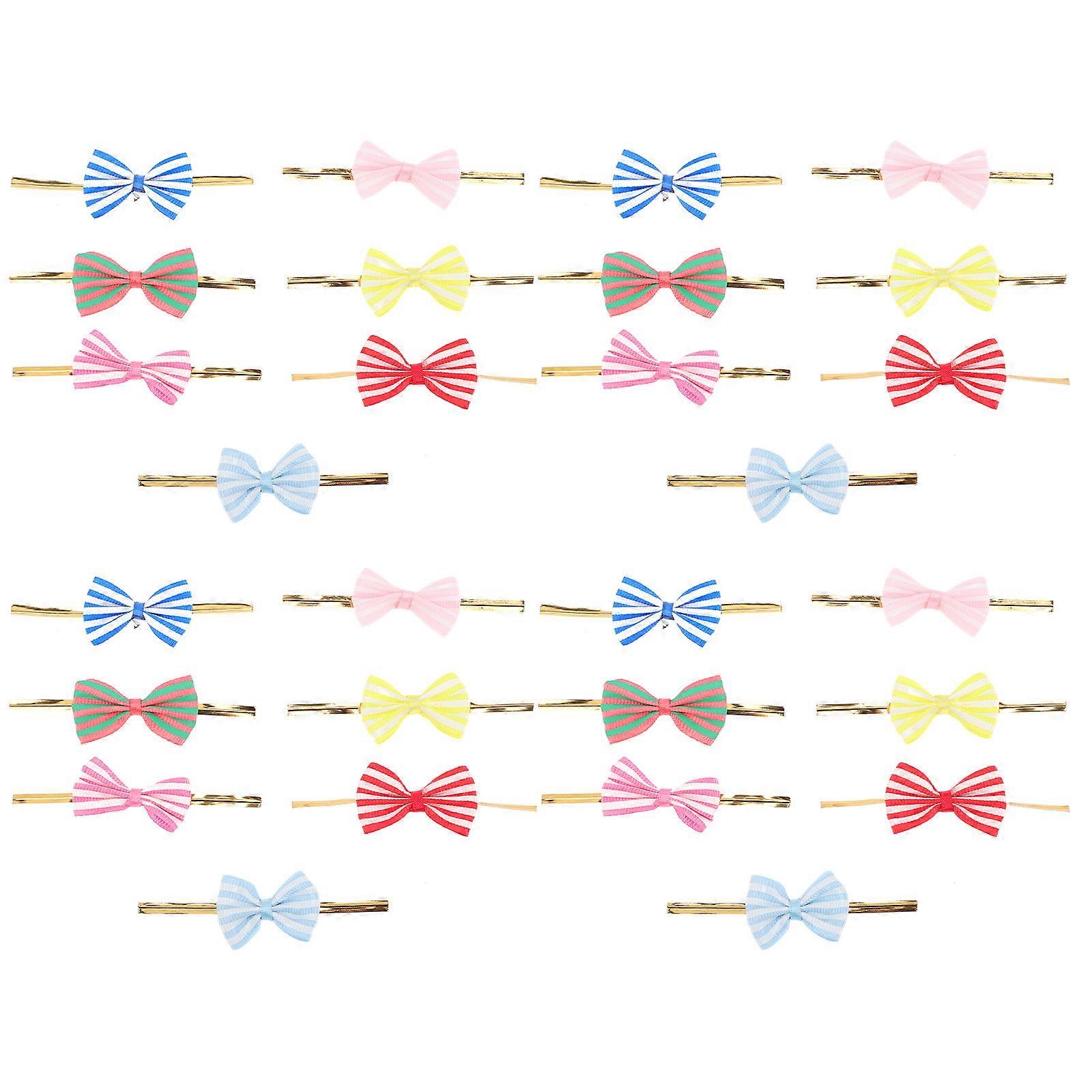 Lollipop Sealing Bows Baking Sealing Bows for 70Pcs Polyester