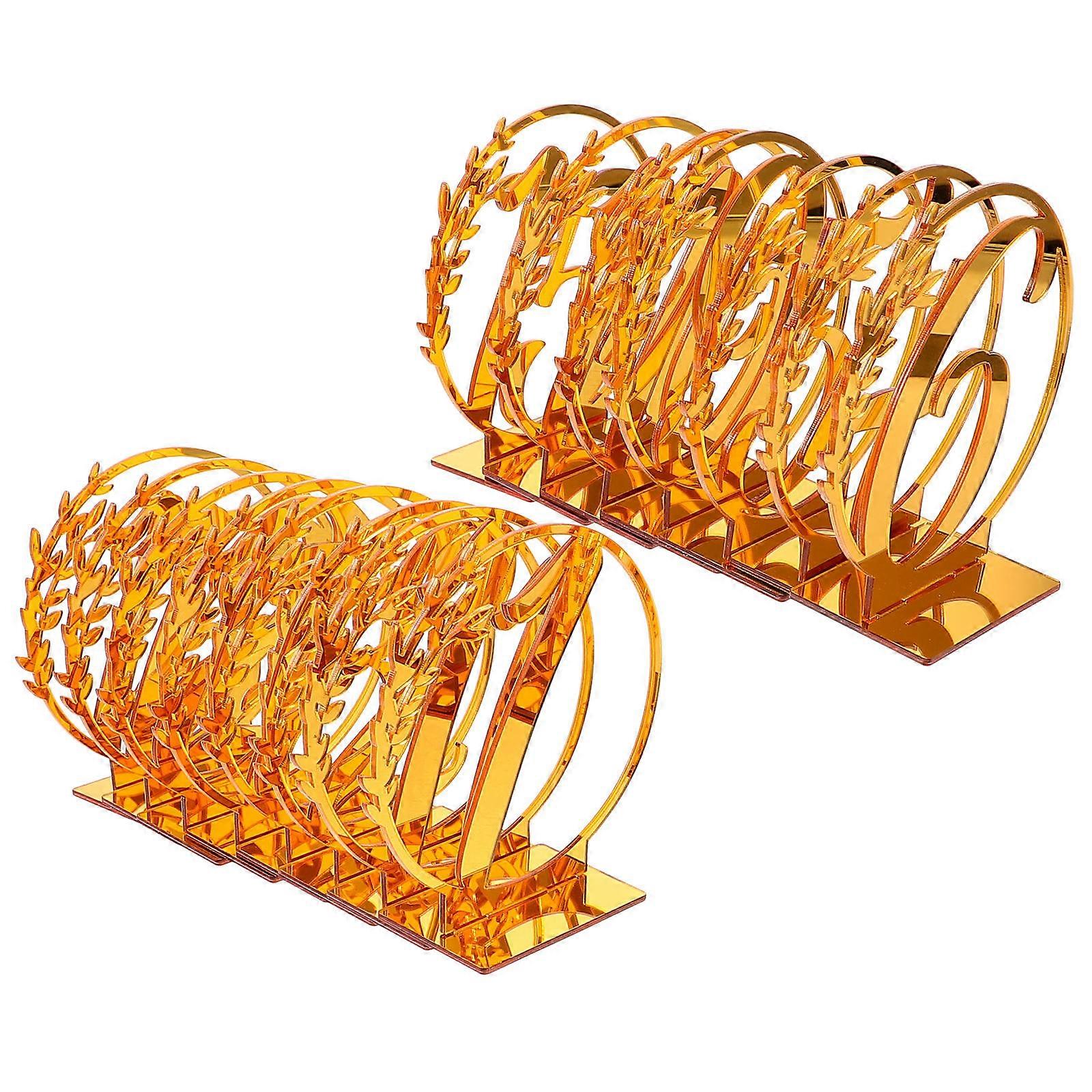 Plastic Wedding Table Number Signs for Reserved Arrangement 15Pcs