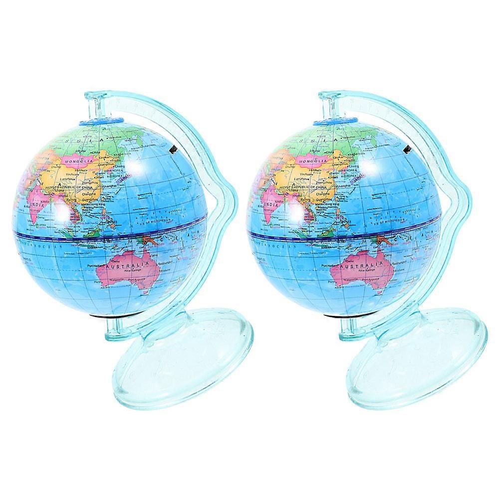 Multi Functional Globe Shape Coin Bank for Storage 2Pcs Educational Tool for Kids