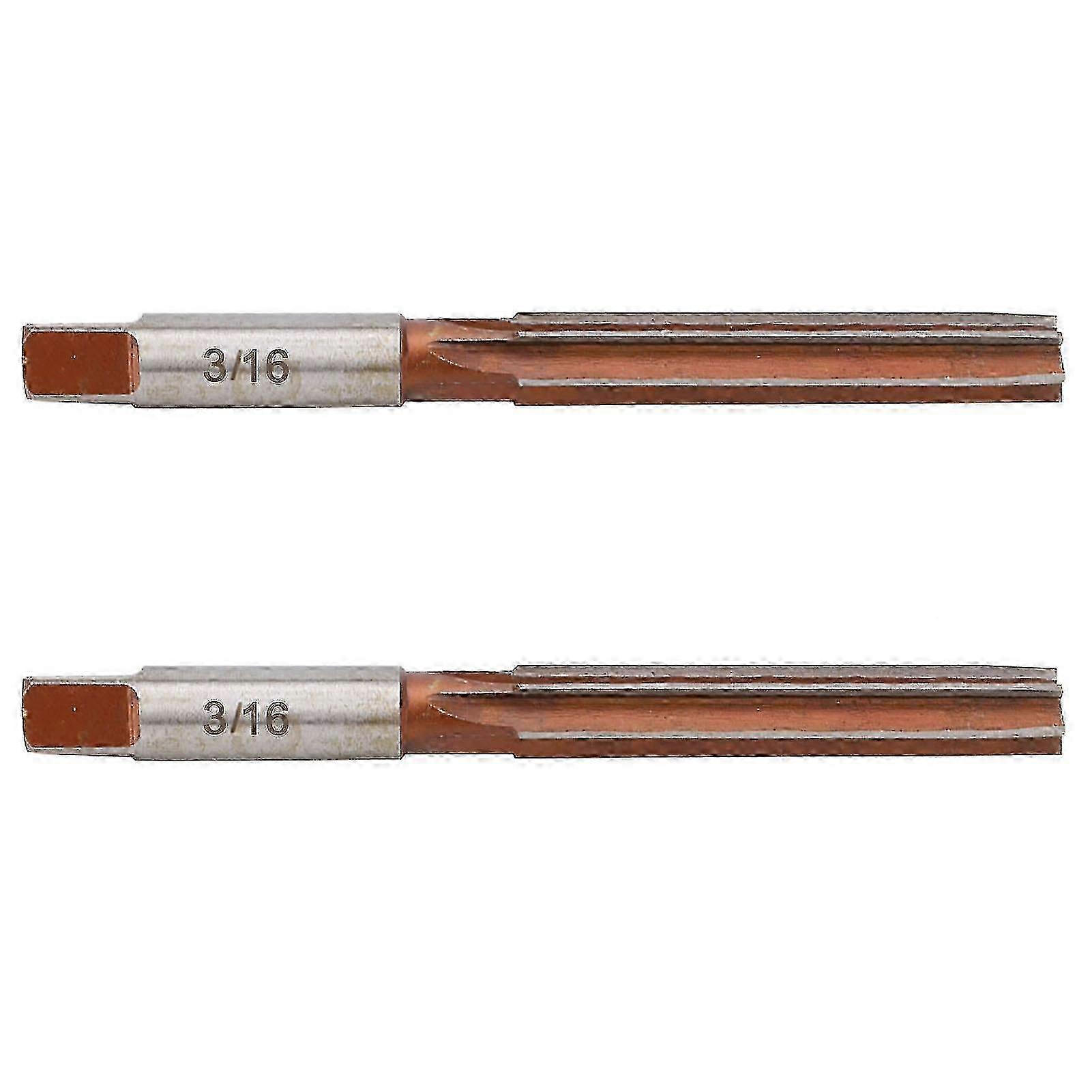 2025 2PCS Hand Reamer American System Straight Shank Conical Reamer for Boring Processing3/16