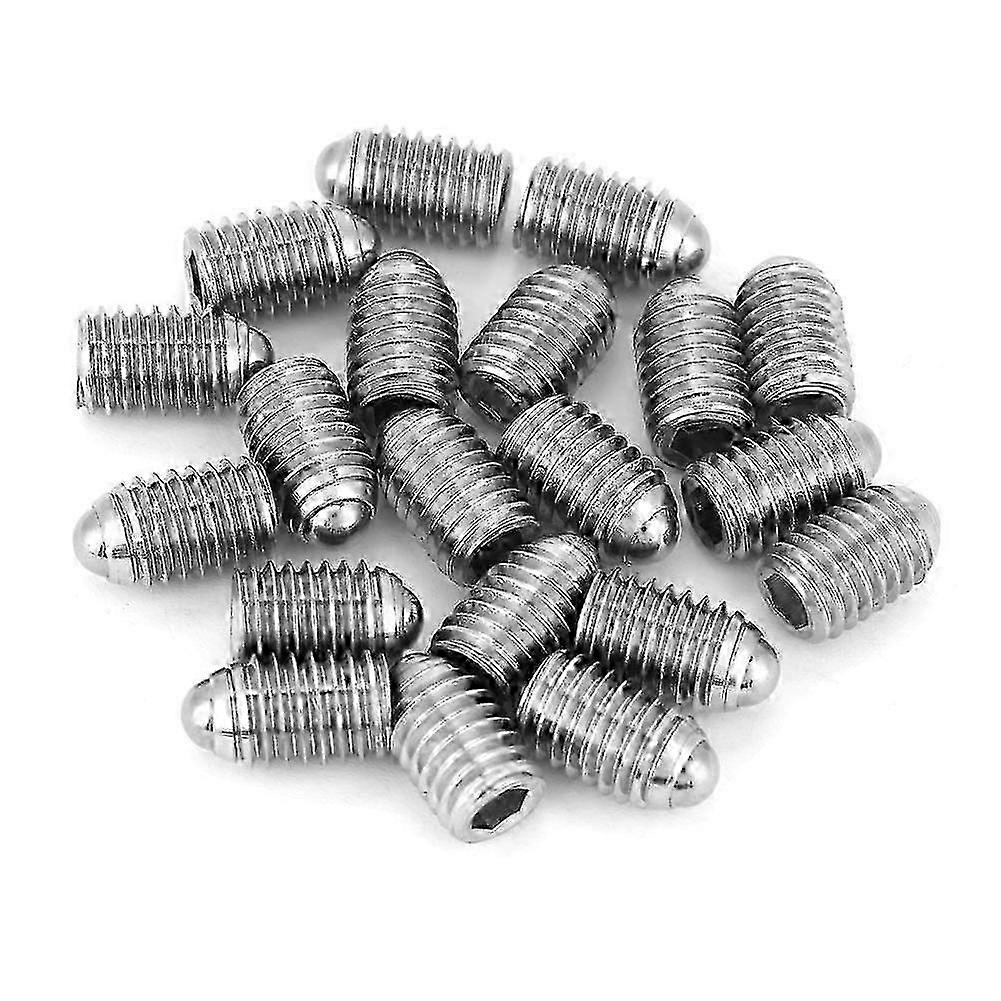 20Pcs M8 Stainless Steel Thread Hex Socket Spring Ball Plunger Screw 8*10