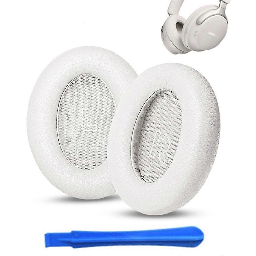 For Bose Quietcomfort Ultra Replacement Ear Pads with Installation Tool - White
