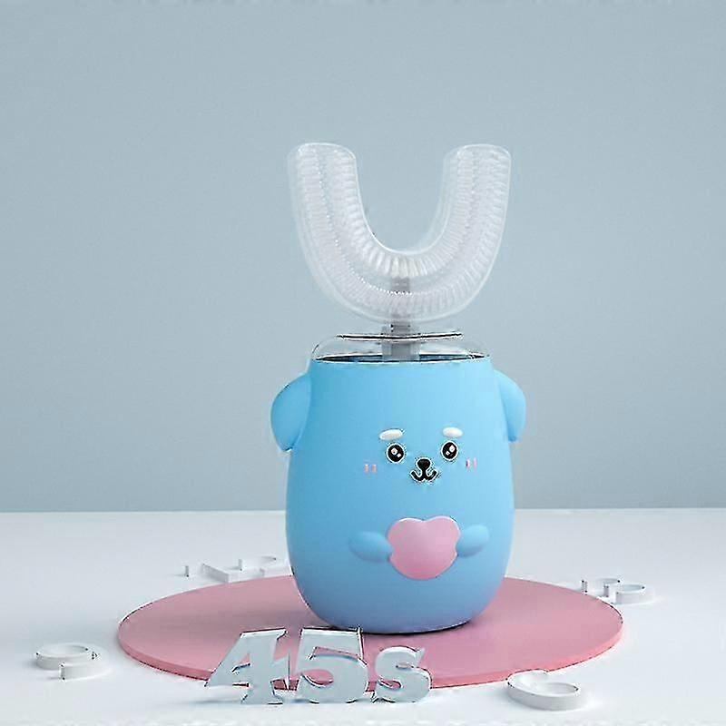 360 Usb Rechargeable Automatic Sonic Electric U Shape Toothbrush Kids With Silicone