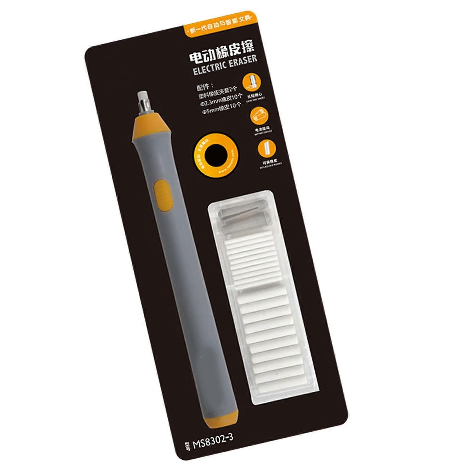 Electric Pencil Eraser with Refills, Battery Operated for Precise Drawing, Sketching and Drafting