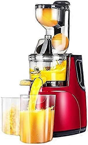 Slow Masticating Juicer for Fruits and Vegetables with Large Feed Chute Quiet Reverse Function