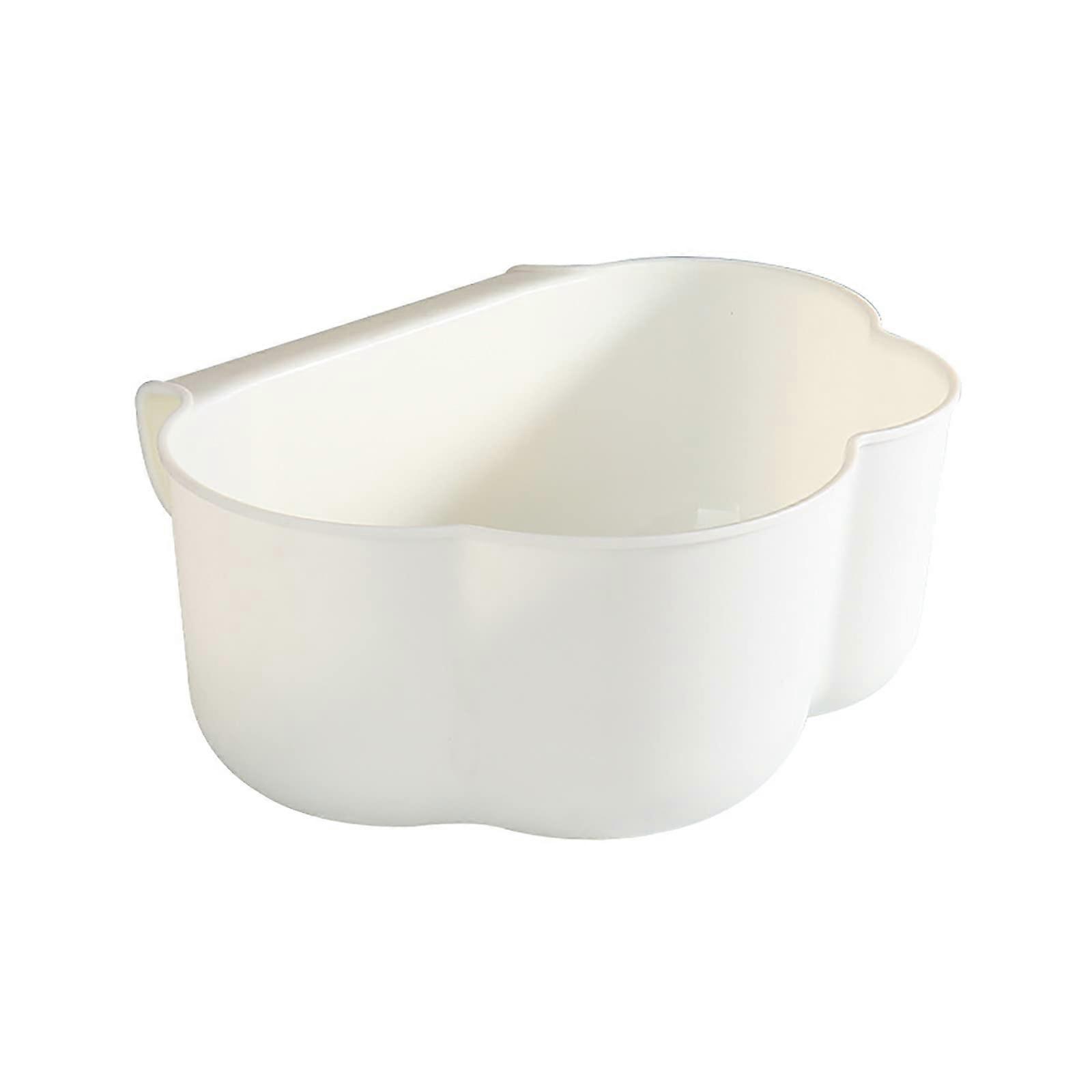 Hanging Trash Can for Cabinet Doors, Foldable Kitchen Bin, Compact Size, Easy Install, White