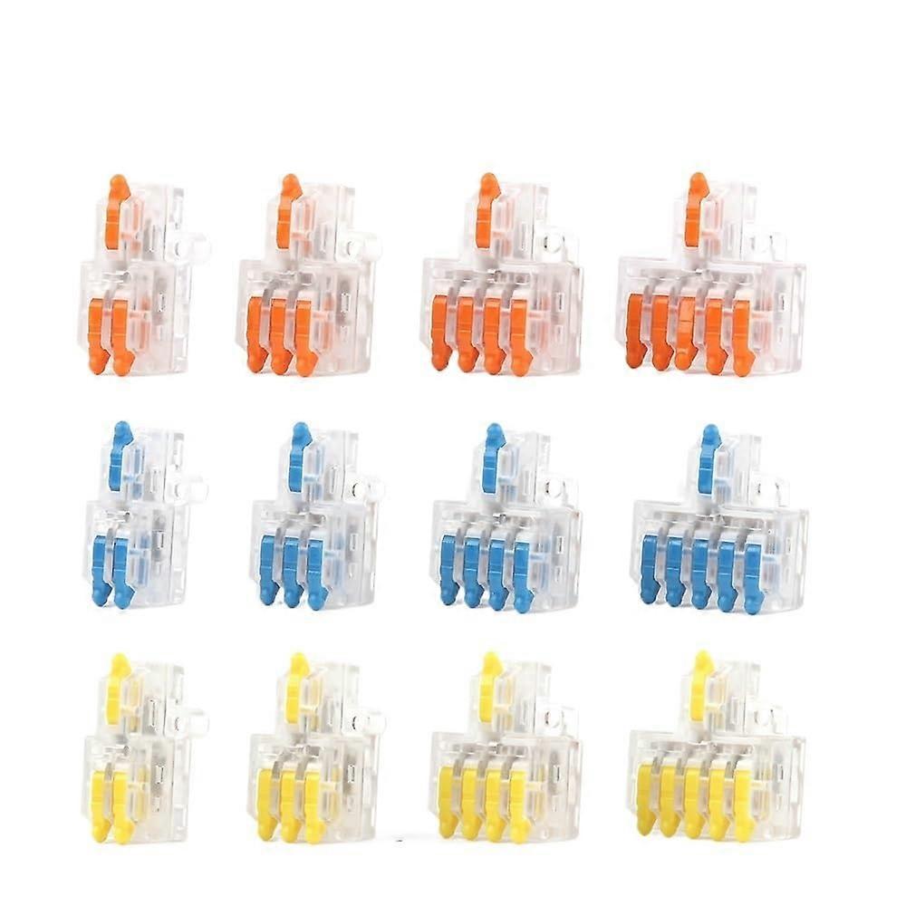 100PCS Transparent Wire Connector Terminal Block for Quick Splicing and Secure Electrical Wiring