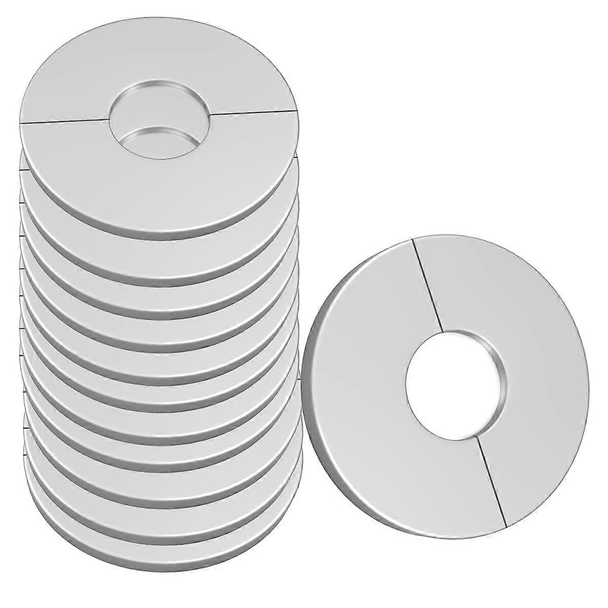 Pipe Flange Cover 22mm Stainless Steel Split Flange SelfAdhesive RustResistant 12 Pack
