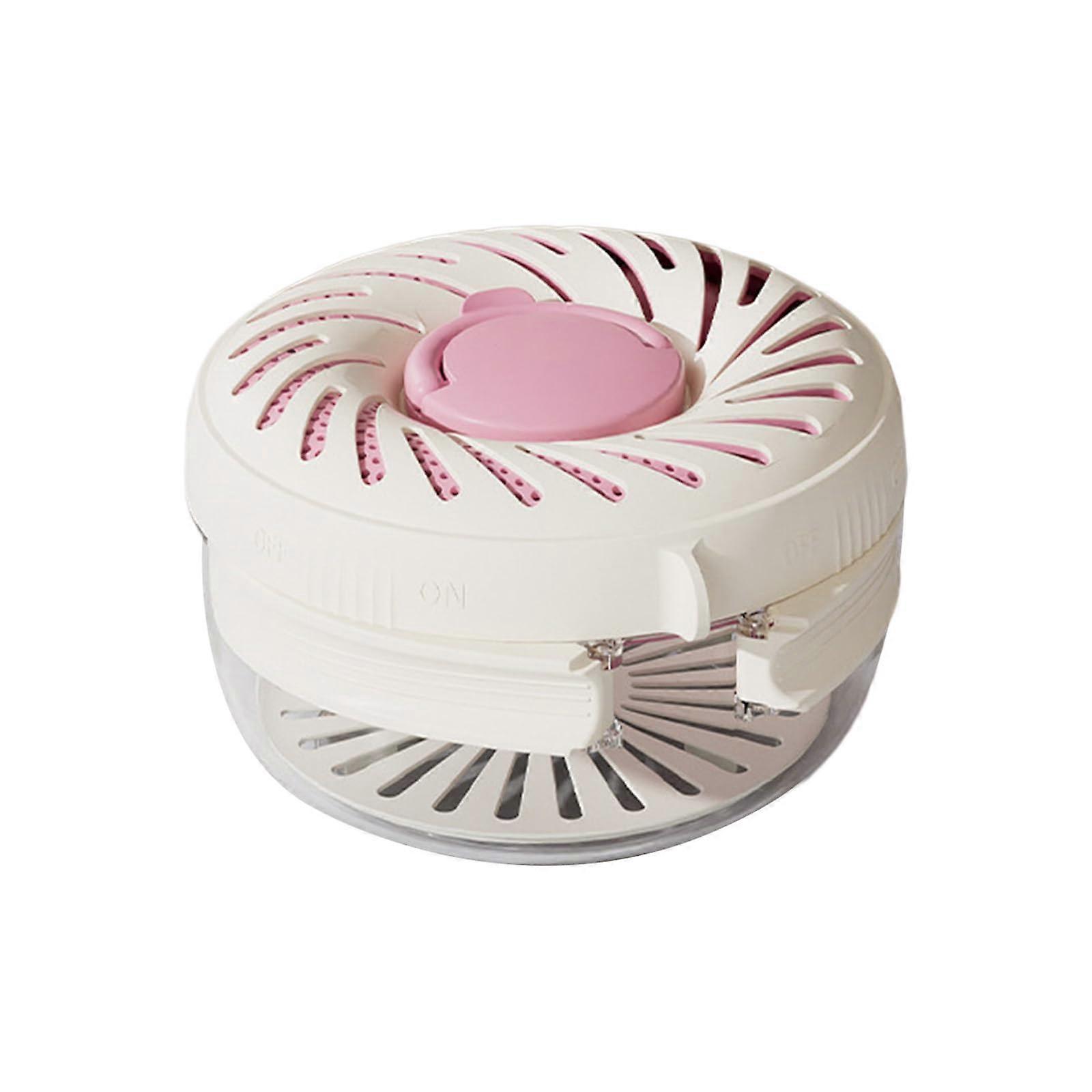 Collapsible Colander with Foldable Handle for Vegetables and Fruits, Space Saving Pink Strainer