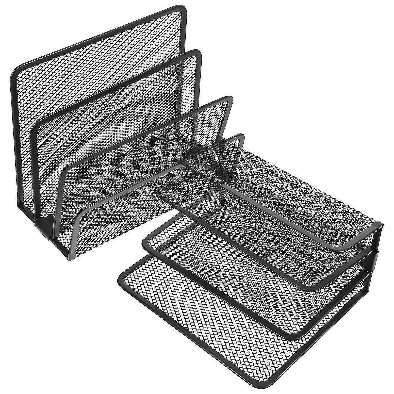 Letter Sorter Documents Organizer Metal Rack for Desktop Use 8Pcs