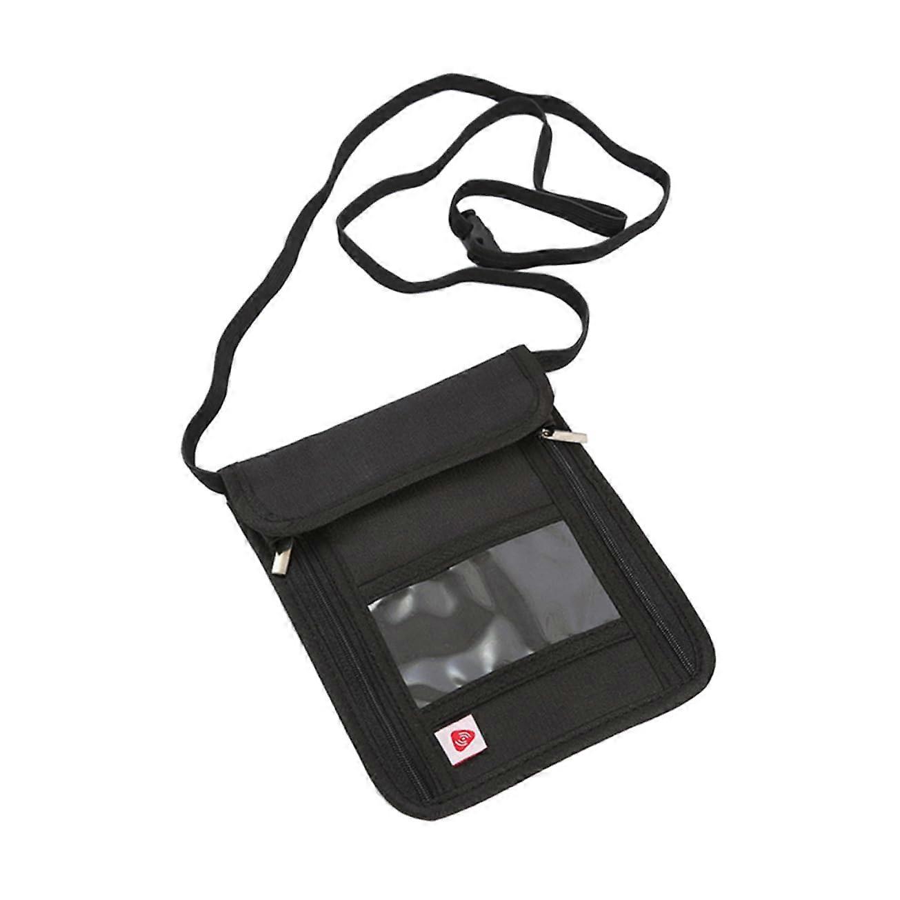 RFID Blocking Travel Neck Wallet and Slim Passport Holder with MultiPocket Organizer for Security