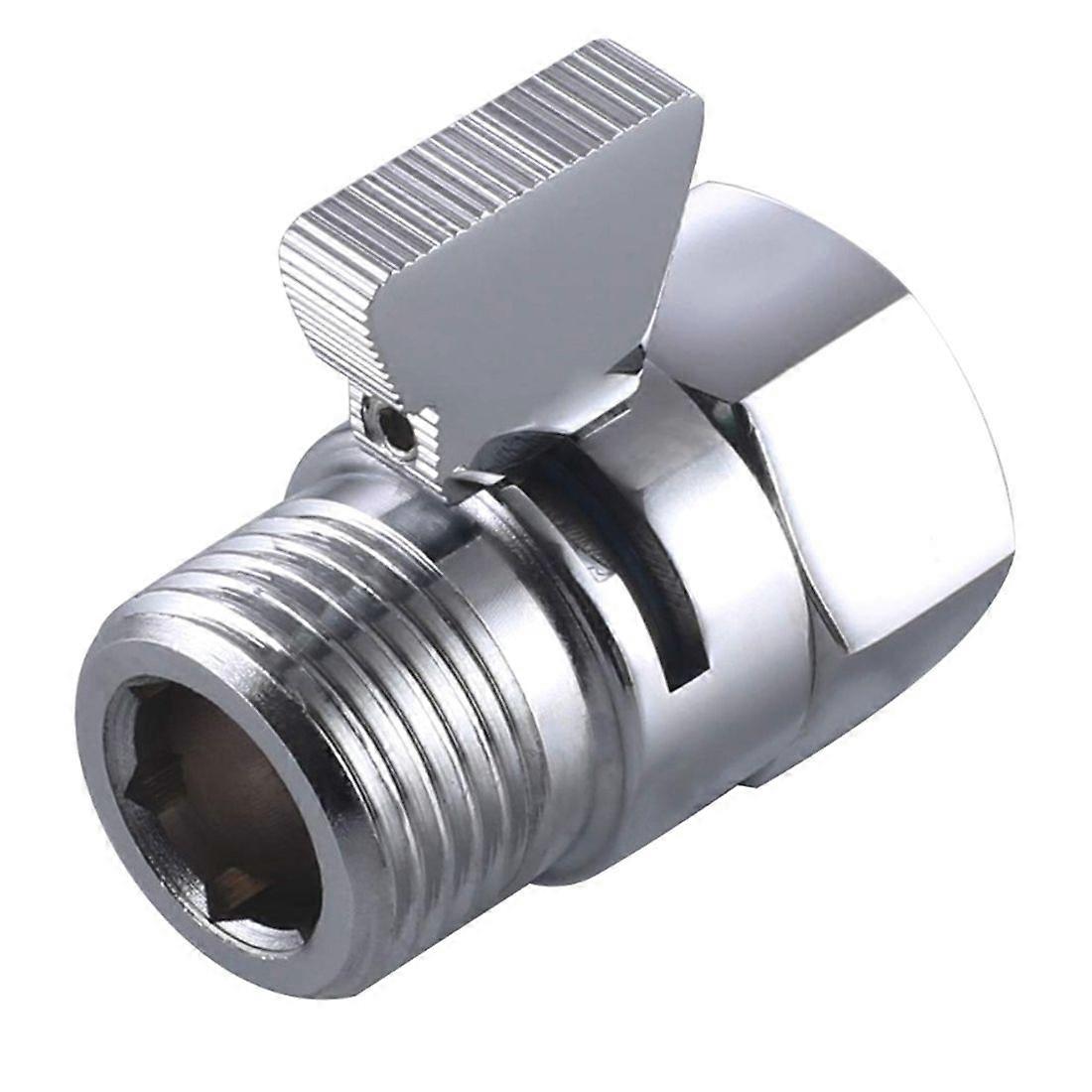 Shower Flow Control Angle Valve,Brass Handheld Direct Valve Valve, Water Volume Adjust Device,Water Pressure Regulator