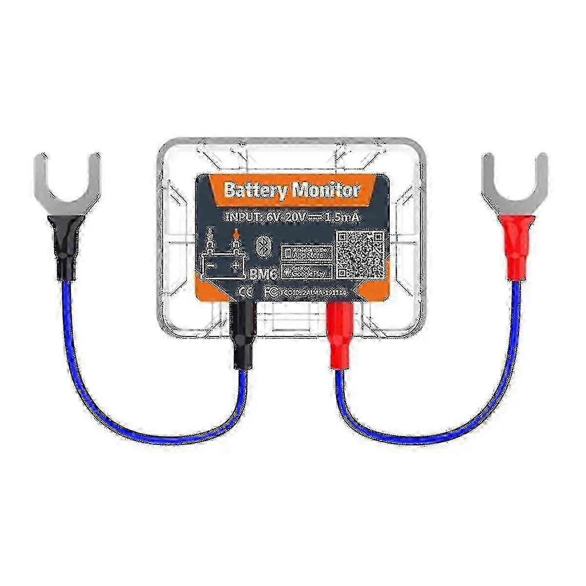 Batterimonitor med Bluetooth-app til test af 12V-bilbatteri