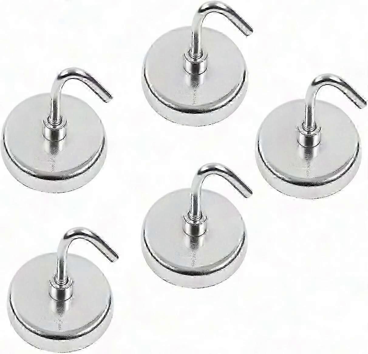 Powerful Magnetic Hooks - Durable Storage Solution for Kitchen, Office, Bathroom & Garage Organization