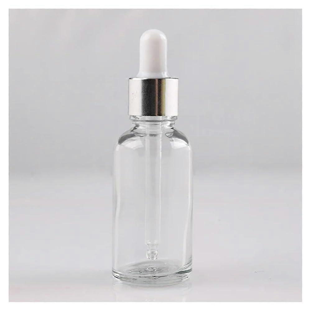10 Pack 5ml Clear Glass Dropper Bottles for Lab Use with Precision Tips for Experiments