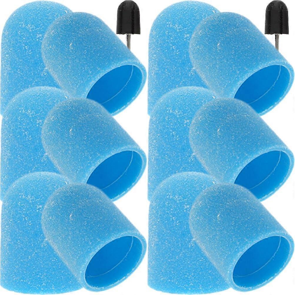 Reusable WearResistant Nail Drill Bits with Sanding Caps for Precise Gel Nail Manicure