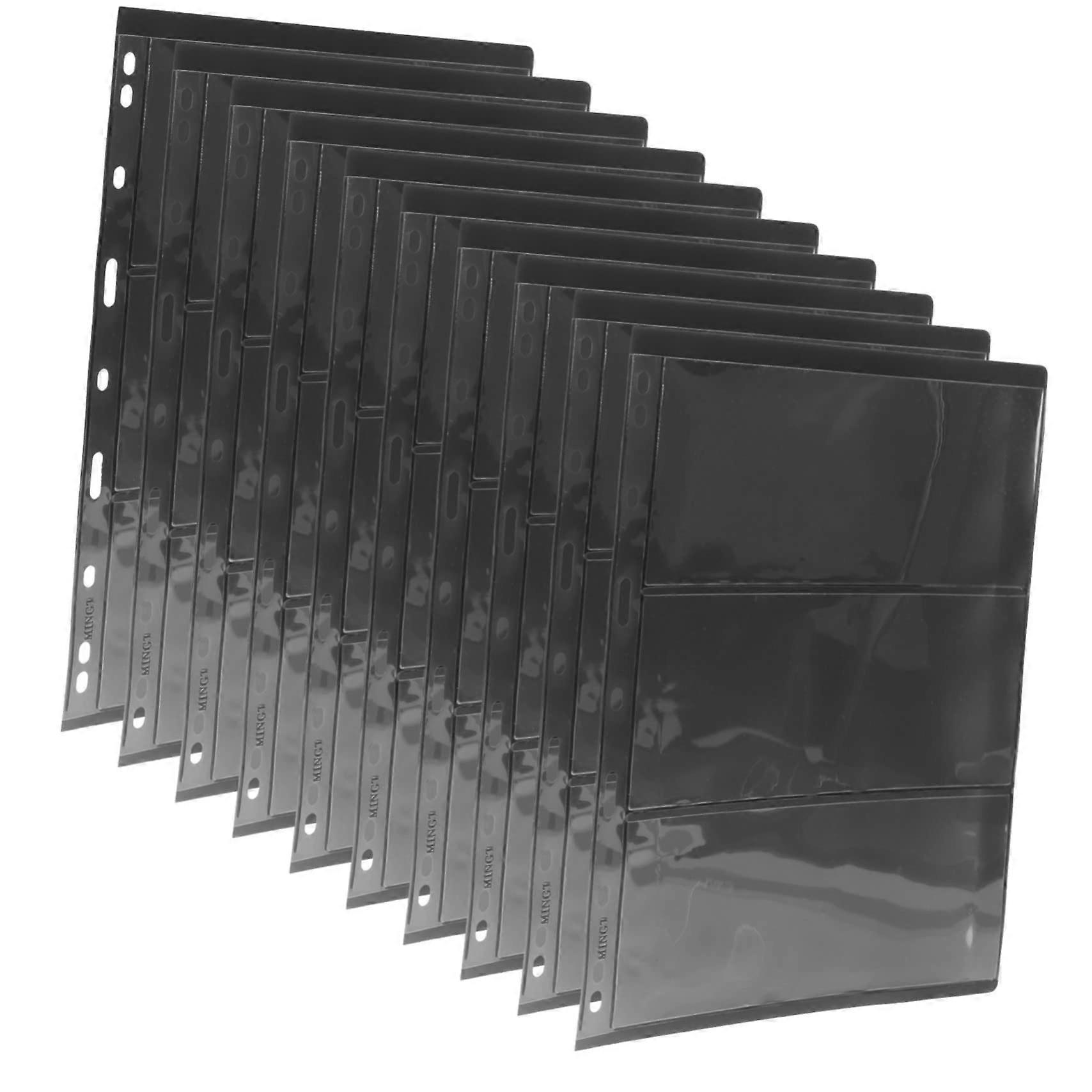 Stamp Collection Pages PVC BinderCompatible Transparent Sleeves DoubleSided Protective Storage