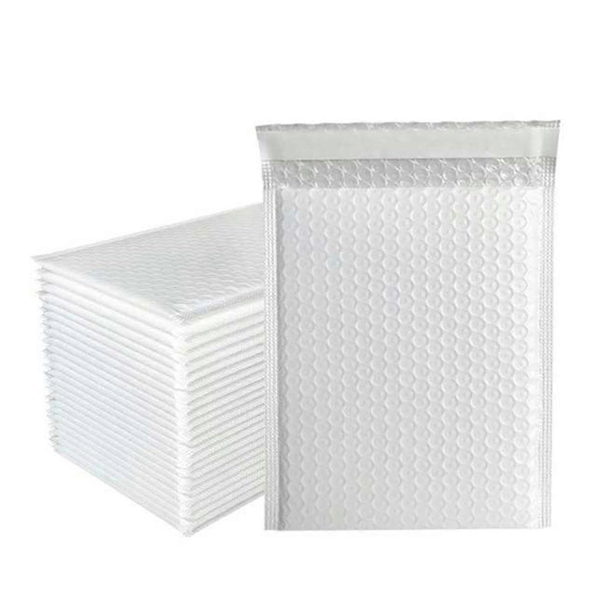 50 Pack Waterproof Bubble Mailers 18x23cm Blue Self Seal Padded Envelopes with Shockproof Cushioning