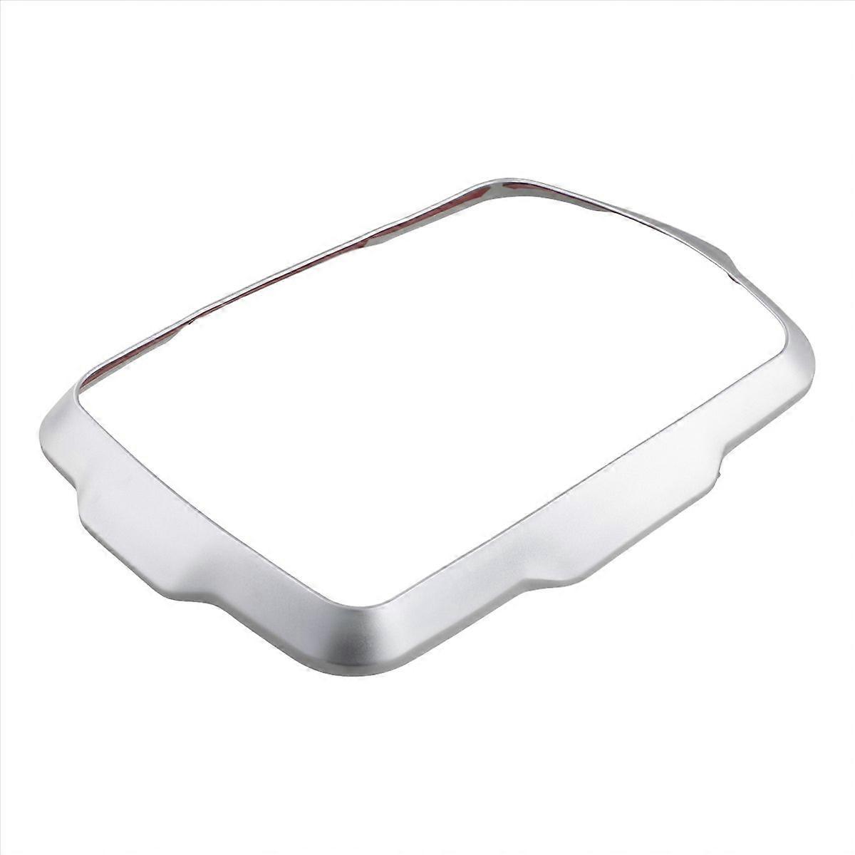 Car Front Navigation GPS Panel Decorative Cover Silver