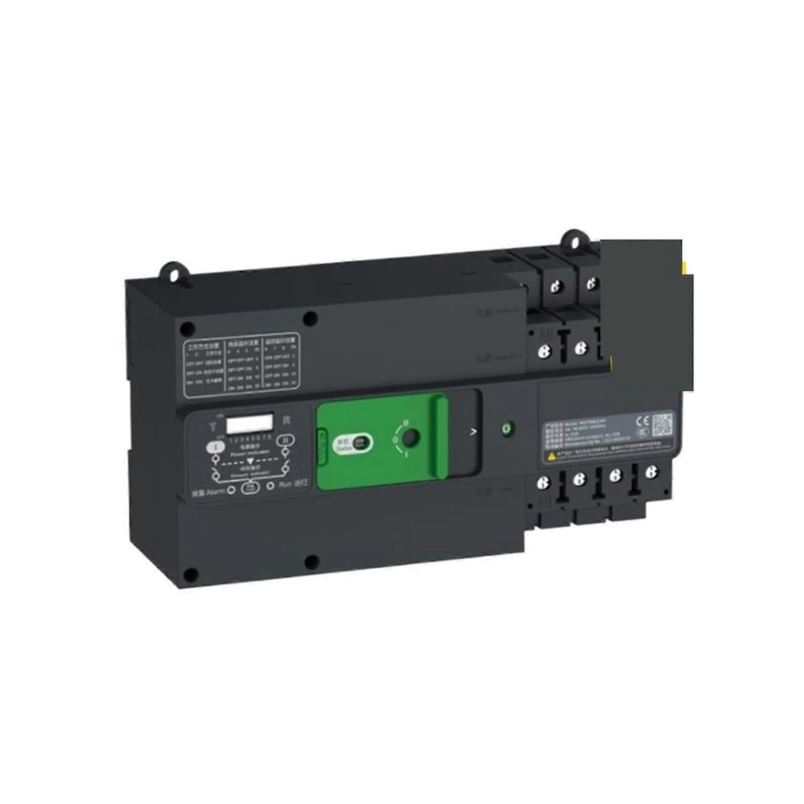 Automatic Transfer Switch 100A PC Grade Dual Power with Safety Interlock for Continuous Power Supply
