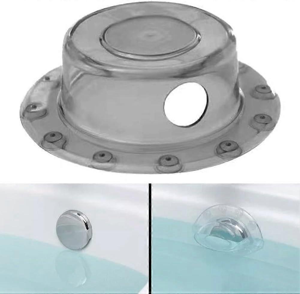 2-piece collapsible bathtub overflow plug set, suitable for deep bathtubs